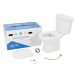 Kit Vaso Sanitário com Caixa Acoplada e Assento Branco Duplo Acionamento 3 6L Saída Vertical Sabatini Icasa - Imagem 3
