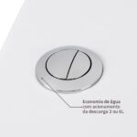 Kit Vaso Sanitário com Caixa Acoplada e Assento Branco Duplo Acionamento 3 6L Saída Vertical Saveiro - Celite - Imagem 5