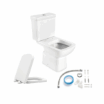 Kit Vaso Sanitário com Caixa Acoplada e Assento Branco Duplo Acionamento 3 6L Vertical Lyon Plus Sensea - Imagem 8