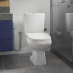 Kit Vaso Sanitário com Caixa Acoplada e Assento Branco Duplo Acionamento 3 6L Vertical City - Celite - Imagem 2