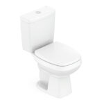 Kit Vaso Sanitário com Caixa Acoplada e Assento Branco Duplo Acionamento 3 6L Vertical City - Celite