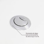 Kit Vaso Sanitário com Caixa Acoplada e Assento Branco Duplo Acionamento 3 6L Saída Vertical Lille Sensea - Imagem 6