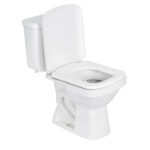 Kit Vaso Sanitário com Caixa Acoplada e Assento Branco Duplo Acionamento 3 6L Saída Vertical Lirio Fiori - Imagem 2