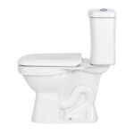 Kit Vaso Sanitário com Caixa Acoplada e Assento Branco Duplo Acionamento 3 6L Saída Vertical Lirio Fiori - Imagem 4