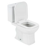 Kit Vaso Sanitário com Caixa Acoplada e Assento Branco Duplo Acionamento 3 6L Vertical Quadra Deca