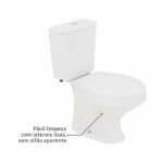 Kit Vaso Sanitário com Caixa Acoplada e Assento Branco Duplo Acionamento 3 6L Saída Vertical Ravena Deca - Imagem 5