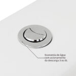 Kit Vaso Sanitário com Caixa Acoplada e Assento Branco Duplo Acionamento 3 6L Saída Vertical Ravena Deca - Imagem 6