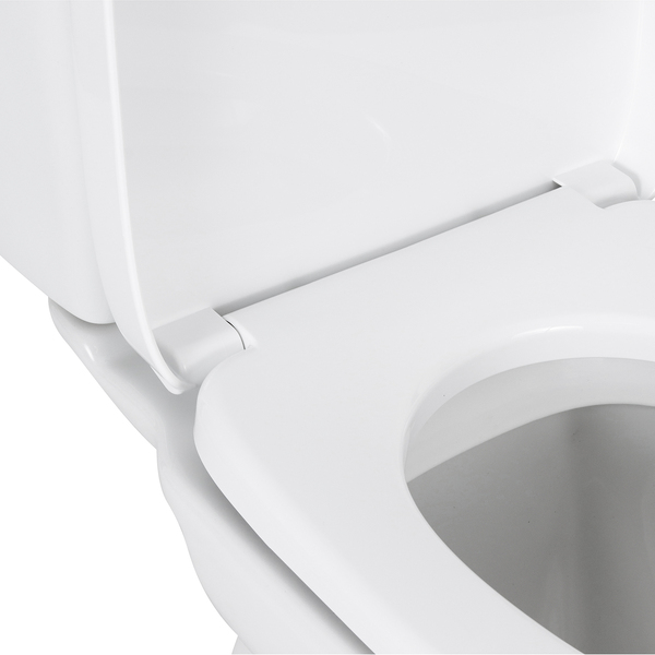 Kit Vaso Sanitário com Caixa Acoplada e Assento Branco Duplo Acionamento 3 6L Saída Vertical Round Roca - Imagem 8