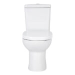 Kit Vaso Sanitário com Caixa Acoplada e Assento Branco Duplo Acionamento 3 6L Saída Vertical Round Roca - Imagem 5