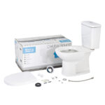 Kit Vaso Sanitário com Caixa Acoplada e Assento Branco Duplo Acionamento 3 6L Saída Vertical Round Roca - Imagem 3