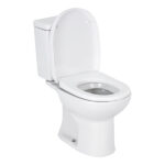 Kit Vaso Sanitário com Caixa Acoplada e Assento Branco Duplo Acionamento 3 6L Saída Vertical Round Roca - Imagem 4