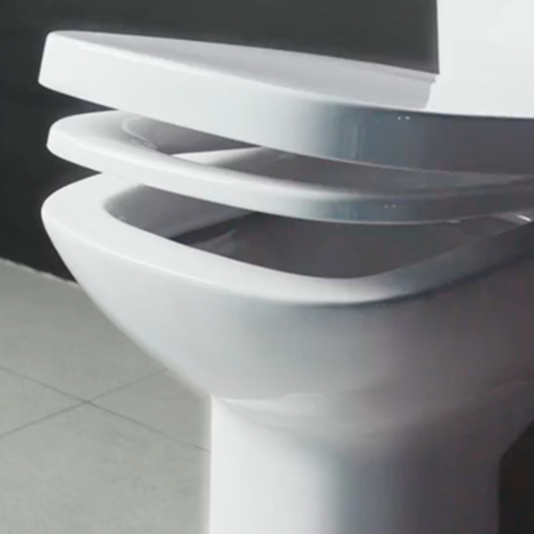 Kit Vaso Sanitário com Caixa Acoplada e Assento Branco Duplo Acionamento 3 6L Saída Vertical Square Roca - Imagem 7