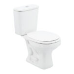 Kit Vaso Sanitário com Caixa Acoplada e Assento Branco Duplo Acionamento 3 6L Saída Vertical Aspen Deca