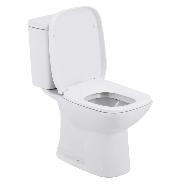 Kit Vaso Sanitário com Caixa Acoplada e Assento Branco Duplo Acionamento 3 6L Saída Vertical Square Roca - Imagem 5