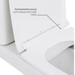 Kit Vaso Sanitário com Caixa Acoplada Branco 3 6L Vertical Gali Docol - Imagem 7