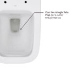 Kit Vaso Sanitário com Caixa Acoplada Branco 3 6L Vertical Gali Docol - Imagem 10