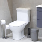Kit Vaso Sanitário com Caixa Acoplada e Assento Branco Duplo Acionamento 3 6L Saída Vertical Lille Sensea - Imagem 9