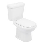 Kit Vaso Sanitário com Caixa Acoplada e Assento Branco Duplo Acionamento 3 6L Saída Vertical Sabatini Icasa