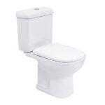 Kit Vaso Sanitário com Caixa Acoplada e Assento Branco Duplo Acionamento 3 6L Saída Vertical Lille Sensea