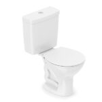 Kit Vaso Sanitário com Caixa Acoplada e Assento Branco Duplo Acionamento 3 6L Saída Vertical Saveiro - Celite