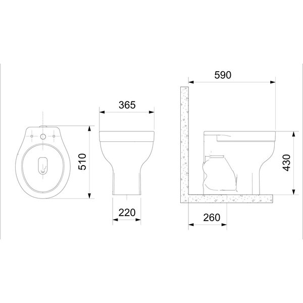 Kit Vaso Sanitário Convencional com Assento Acesso Confort  Branco Brilhante - Celite - Imagem 4