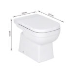 Kit Vaso Sanitário Convencional com Assento Branco Saída Vertical Elite - Celite - Imagem 9