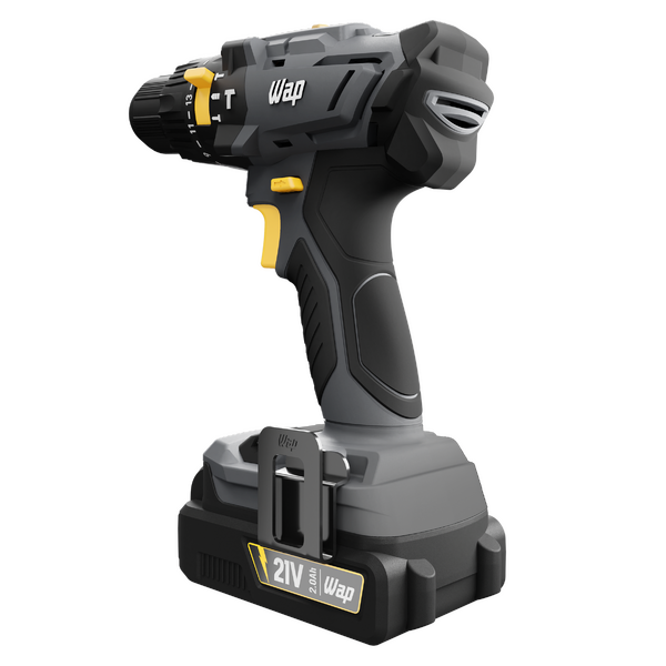 Parafusadeira e Furadeira Wap com Impacto com Maleta Carregador e Bateria 21V 3 8 Bivolt K21-id01 - Imagem 8