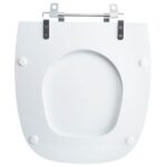 Tampa Vaso Sanitário Madeira Laqueada Fit Branco para Bacia - Celite - Imagem 5