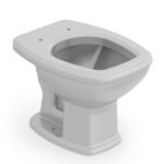 Kit Vaso Sanitário Convencional com Assento Cinza Saída Vertical Fit Plus - Celite