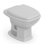 Kit Vaso Sanitário Convencional com Assento Cinza Saída Vertical Fit Plus - Celite - Imagem 2