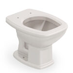 Kit Vaso Sanitário Convencional com Assento Bege Saída Vertical Fit Plus - Celite