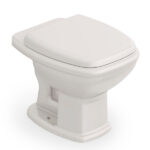 Kit Vaso Sanitário Convencional com Assento Bege Saída Vertical Fit Plus - Celite - Imagem 2
