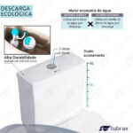 Vaso Sanitário Monobloco Acoplada Caixa Privada - Tubrax - Imagem 4