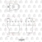 Vaso Sanitário Monobloco Amazonita Pingoo.casa - Branco - Imagem 8