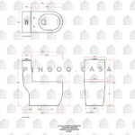 Vaso Sanitário Monobloco Amazonita Pingoo.casa - Branco - Imagem 6