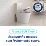 Vaso Sanitário Monobloco Completo - Caixa Acoplada Privada Acies - Tubrax - Imagem 4