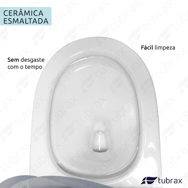 Vaso Sanitário Monobloco Completo - Caixa Acoplada Privada Acies - Tubrax - Imagem 8