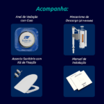 Vaso Sanitário Monobloco Completo - Caixa Acoplada Privada Acies - Tubrax - Imagem 9