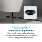 Vaso Sanitário Monobloco Completo - Caixa Acoplada Privada Diamante - Tubrax - Imagem 8