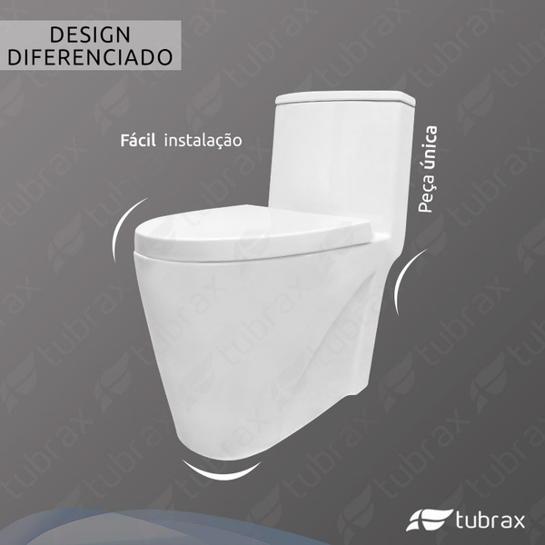 Vaso Sanitário Monobloco Completo - Caixa Acoplada Privada Nexum Vab0026 - Tubrax - Imagem 6