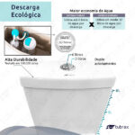 Vaso Sanitário Monobloco Completo - Caixa Acoplada Privada Nexum Vab0026 - Tubrax - Imagem 3