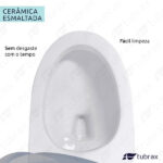 Vaso Sanitário Monobloco Completo - Caixa Acoplada Privada Nexum Vab0026 - Tubrax - Imagem 5