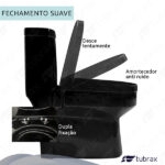 Vaso Sanitário Monobloco Completo Caixa Acoplada Privada Preto Modelo Navies - Tubrax - Imagem 3