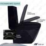 Vaso Sanitário Monobloco Completo Caixa Acoplada Privada Preto Modelo Diamante - Tubrax - Imagem 3