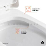 Vaso Sanitário Monobloco Galena Pingoo.casa - Branco - Imagem 3