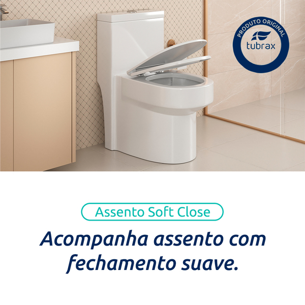Vaso Sanitário Monobloco Produzido em Cerâmica com Acessórios - Vab0004-c - Imagem 4